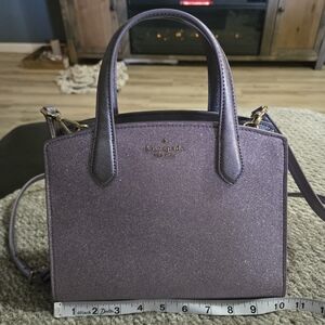 Kate Spade Purple Glitter Women's Bag With Matching Wallet